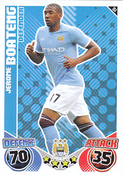 Jerome Boateng Manchester City 2010/11 Topps Match Attax #184